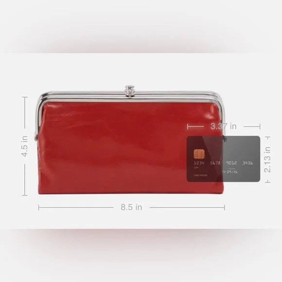 HOBO Lauren NWT Scarlet Leather Wristlet - Picture 5 of 10